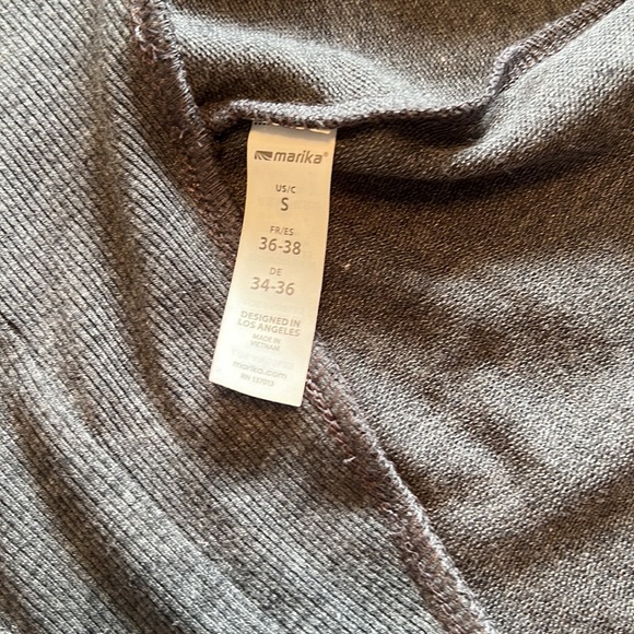 NWT Marika Exhale Charcoal Grey Open Front Cardigan Size S - Picture 5 of 8